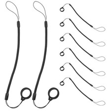 8 Pcs Signature Pen Anti-lost Lanyard Spiral Elastic Stylus Tether