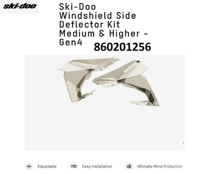 BRP Ski-Doo OEM Rev Gen4 Windshield Side Deflector Kit (Med & Higher) 860201256