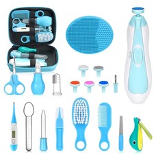 Baby Healthcare and Grooming Kit, Portable Safety Care Set, Blue 21 in 1