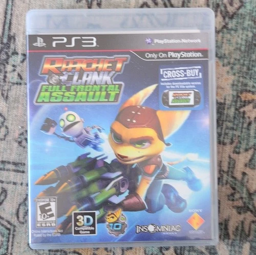 Sony Ratchet & Clank: Full Frontal Assault PS3 Manual Multiplayer 3D NTSC-U/C