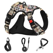 No Pull Dog Harness with Leash, Reflective No Choke Pet Vest Harness,Adjustab...