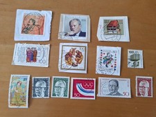 BR  Deutschland  Briefmarken aufgeklebt und  gestempelt 