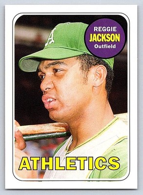 REGGIE JACKSON A's 2006 TOPPS ROOKIE OF THE WEEK - ROOKIE REPRINT #11of25