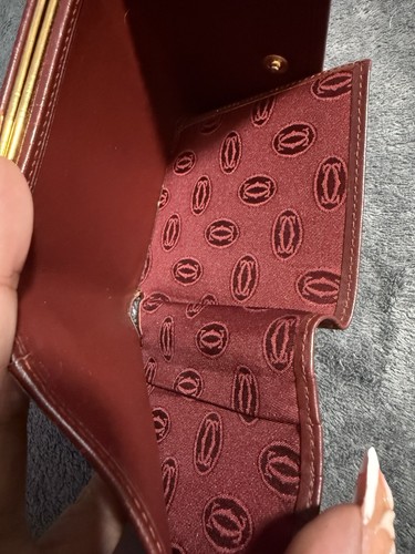 Cartier Must de Cartier 1970s Burgundy Leather Coin Purse Wallet B560834, $249 - Photo 5