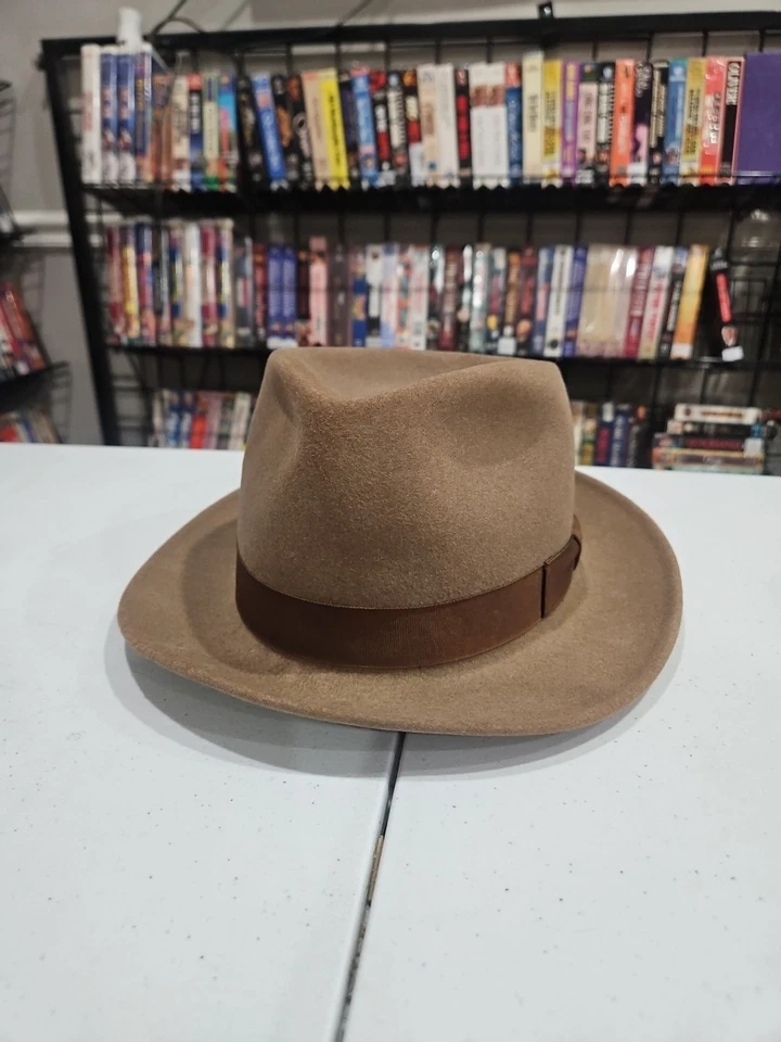 De Colección Lee Fifth Ave Etiqueta Negra Bloque de Agua Fieltro Fedora "Martin Jacobi" Raro ¡MIRA!! Foto 2 de 4