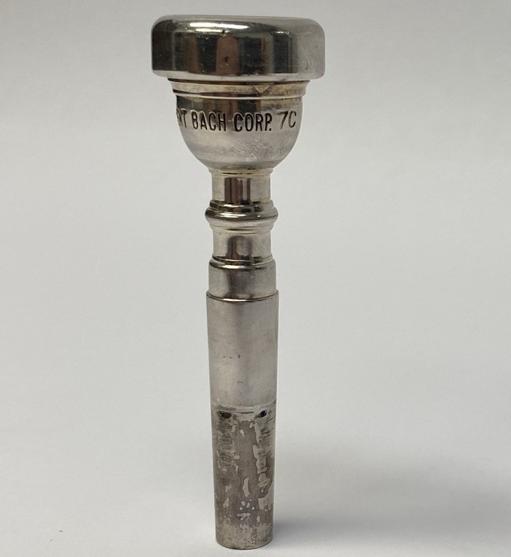 Vintage Vincent Bach Corp 7c Trumpet Mouthpiece SILVER PLATED