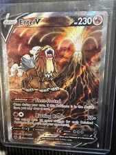 Entei v Gg36/GG70 Crown Zenith Galarian Gallery Holo Ultra Rare Pokémon TCG