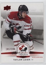 2014 Upper Deck Team Canada Juniors Exclusives 181/199 Taylor Leier #54 0b3