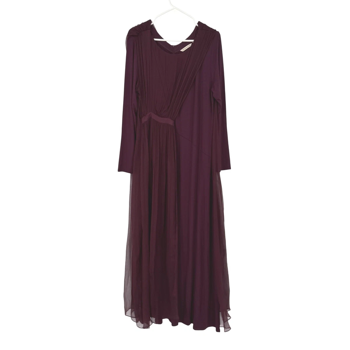 Silk Long Sleeve Solid Maxi Dresses for Women for sale | eBay