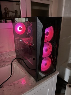 iBUYPOWER Gaming Desktop Tower PC Black RGB Fans SSD Dedicated Graphics