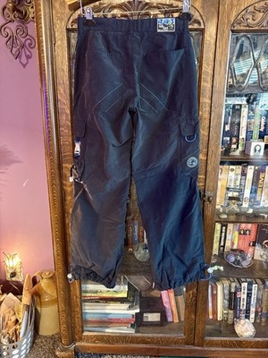 Kik Girl Vintage Navy Blue Cargo Pants Size 1. wide Leg Option To Gather.