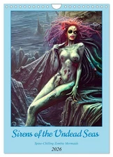 Sirens of the Undead Seas (Wall Calendar 2026 DIN A4 Portrait), CALVENDO 12 Mont