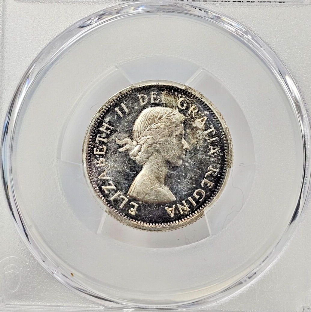 1961- Canada Silver Quarter 25 Cents PCGS Graded Uncirculated MS64
