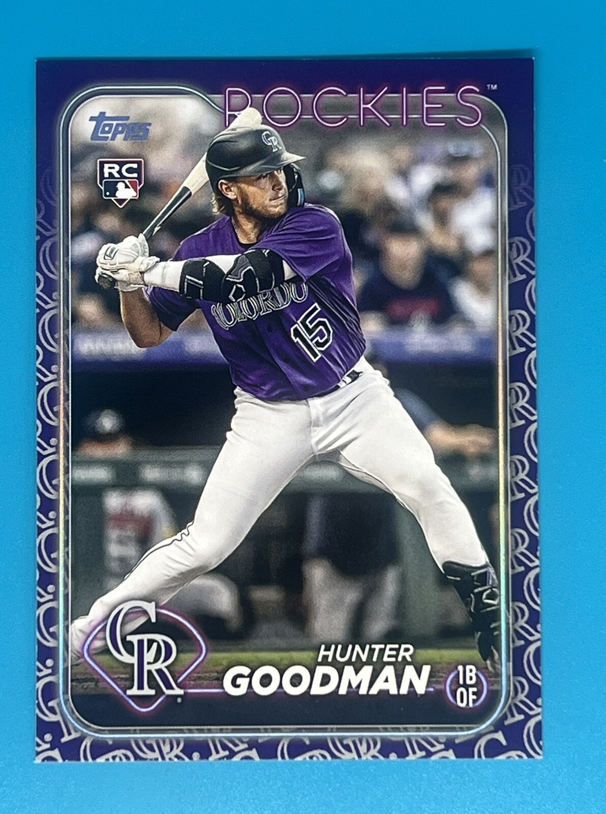 2024 Topps Series 2 #432 Hunter Goodman Rockies Rookie Color Match