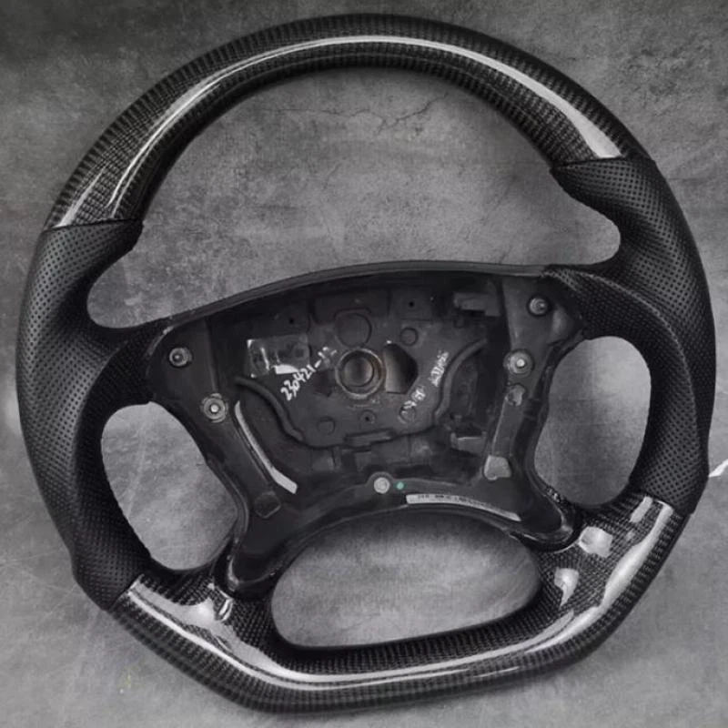 For Mercedes Benz R230 W219 W209 CLK G55 E55 W211 Carbon Fiber Steering Wheel - Изображение 4 из 4