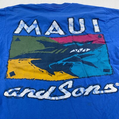 1987年希少 ヴィンテージ MAUI AND SONS ピンバッジマウイ島購入 s-l400.jpg