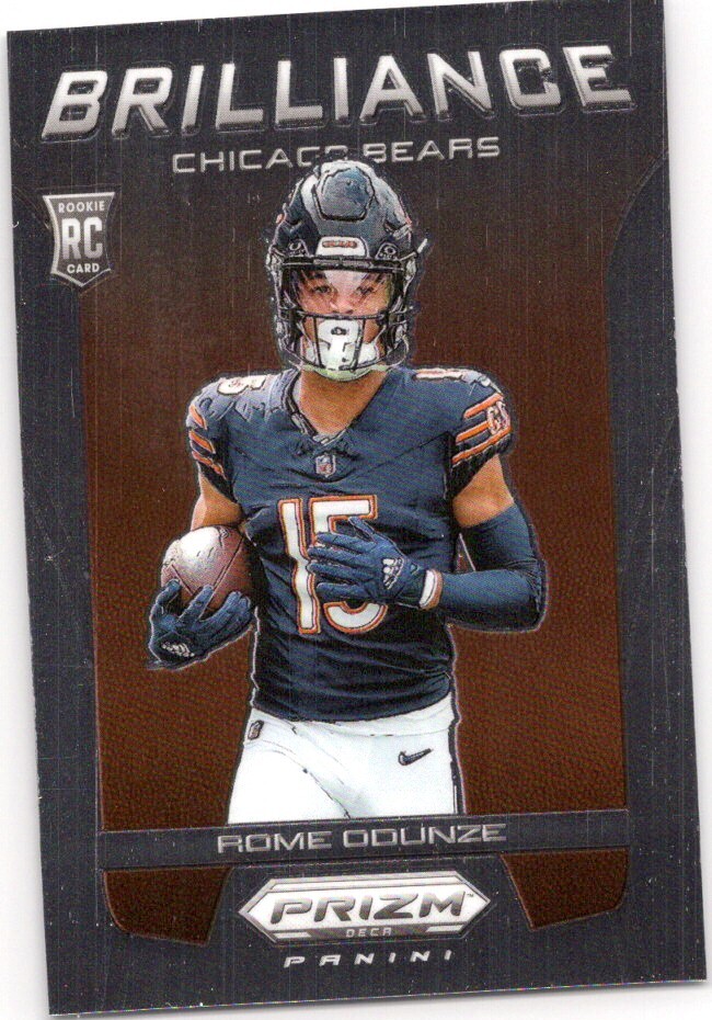 2024 Panini Prizm Deca #8 Rome Odunze Brilliance W229