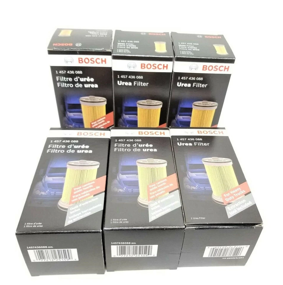 (6) SEIS filtros de urea Bosch 1457436088 D6033 para camiones diésel de servicio mediano y pesado Foto 3 de 4