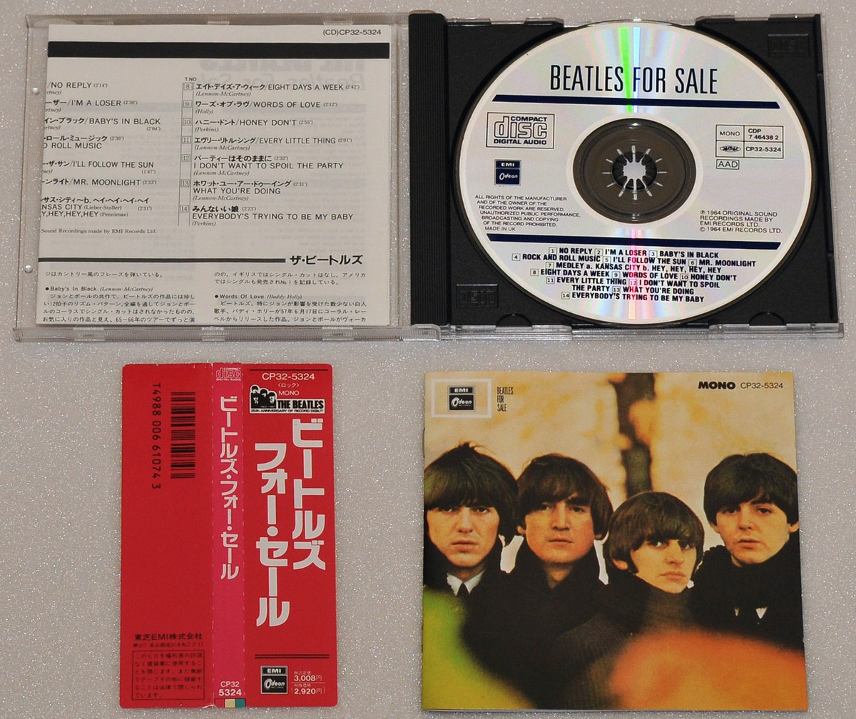 THE BEATLES - BEATLES FOR SALE, 1988 JAPAN MONO CD + OBI, CP32