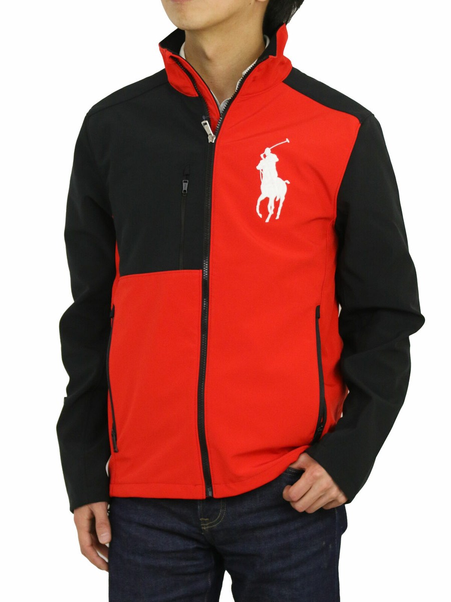 Polo Ralph Lauren Polyester Big Pony Shell Jacket Coat - Red 