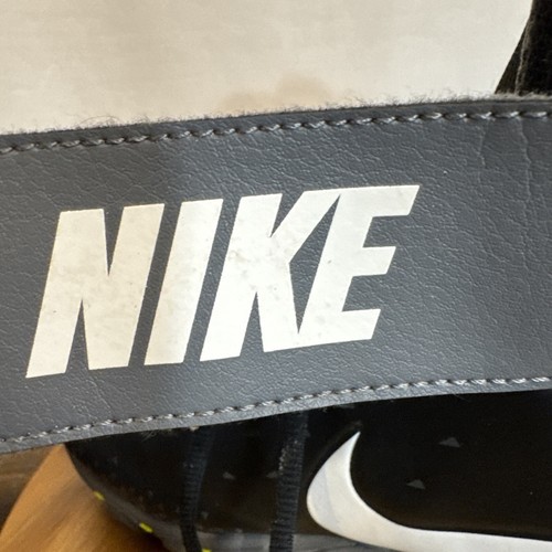 Nike Savage Shark Men’s Football Cleats Sz 10.5 Black Hightop Strap NFL NCAA - Picture 9 of 9
