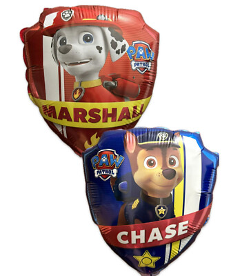 1,6 /St)  10 x XL Folienballon PAW Patrol Geburtstag Chase Marshal Ballon