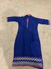 Indian Women s Kurta Size M. Avaasa. Blue With Embroidered Design. Bust 38
