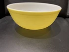 Vintage Original Pyrex YELLOW 4 Quart Nesting Mixing Bowl # 404 #31 USA 10.5"