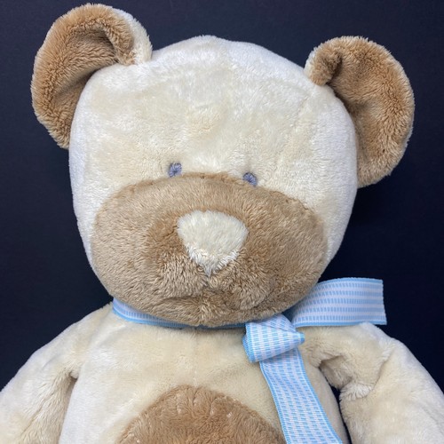 Russ Baby Taffey Tan Teddy Bear Plush Brown Circle Tummy Rattle Stuffed Animal - Picture 2 of 6