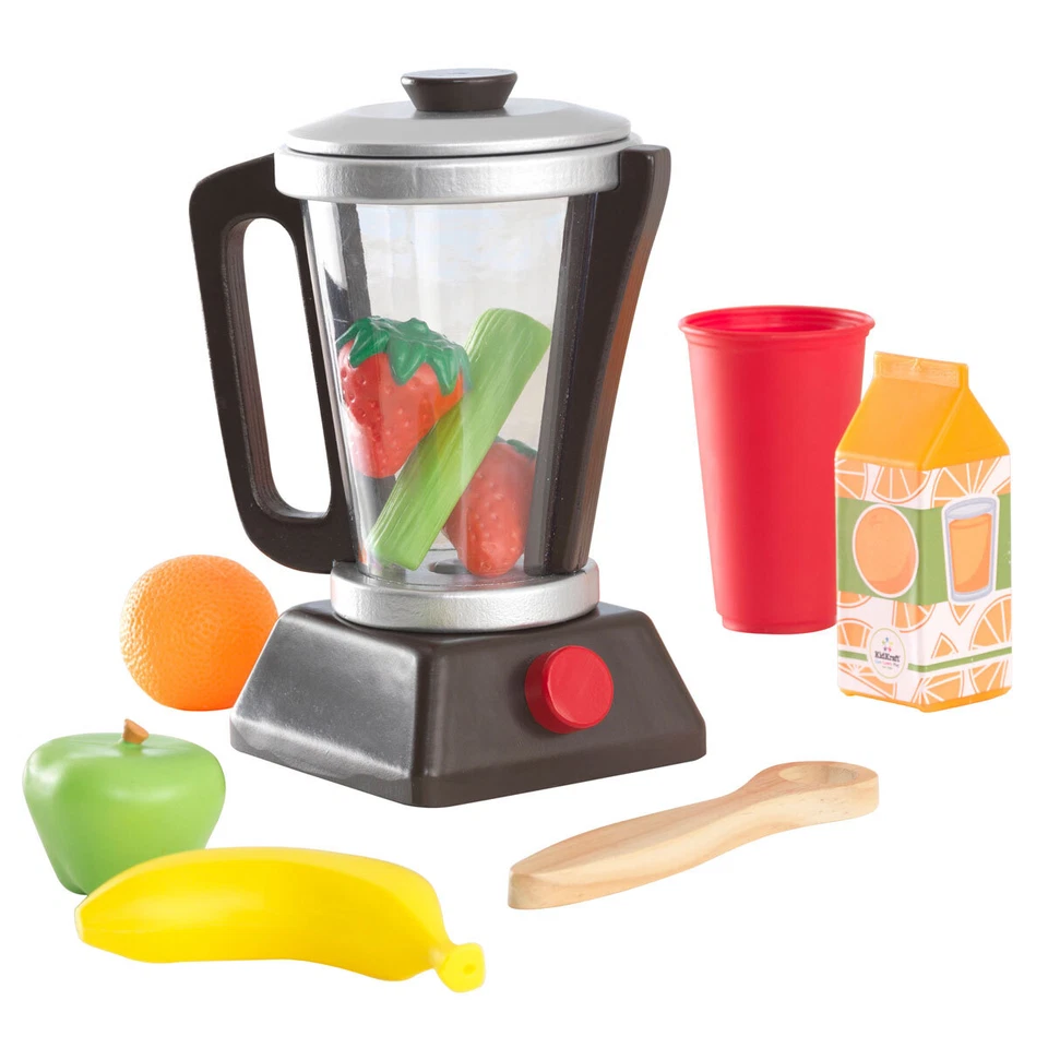 Kidkraft Smoothie - Set aus Holz Zubehör für Kinderküche Spielküche / Holzküche