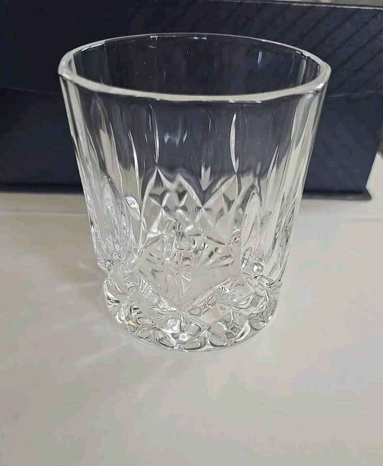 Amlong Crystal LeadFree Double Old Fashioned Crystal Whiskey Glass Set