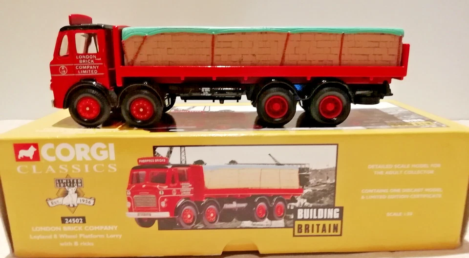 Corgi Classic 1:50 DAF Leyland 8 Wheel Platform Lorry London Brick Company 24502 - Bild 4 von 4
