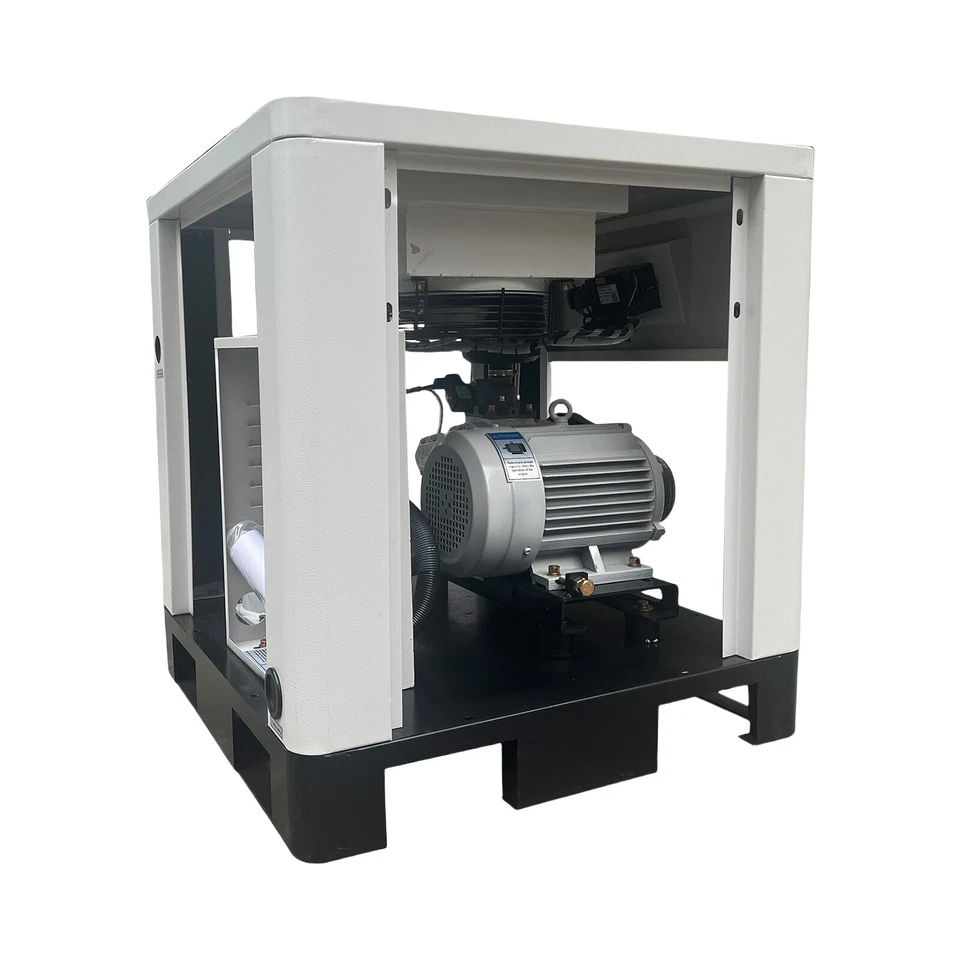 Compresor de aire de tornillo rotativo trifásico 5HP 4KW 116 psi 26 Cfm NPT1/2" 208V-230V Foto 4 de 4