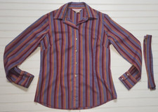 VTG 1970s H Bar C California Ranchwear Cowboy Shirt Womens Size 38 Purple Orange