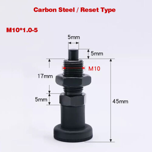 Knob Plunger Self-Locking Indexing Pin/Reset Spring Positioning Pin/ M10M12-M20 - Picture 14 of 21