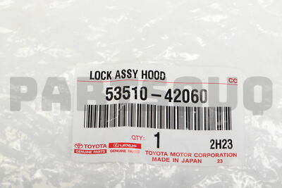 5351042060 Genuine Toyota LOCK ASSY, HOOD 53510-42060 | eBay 5351042060 Genuine Toyota LOCK ASSY, HOOD 53510-42060 | eBay