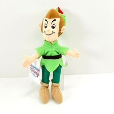Disney Store Peter Pan Character Bean Bag Plush Boy 8" Doll Green