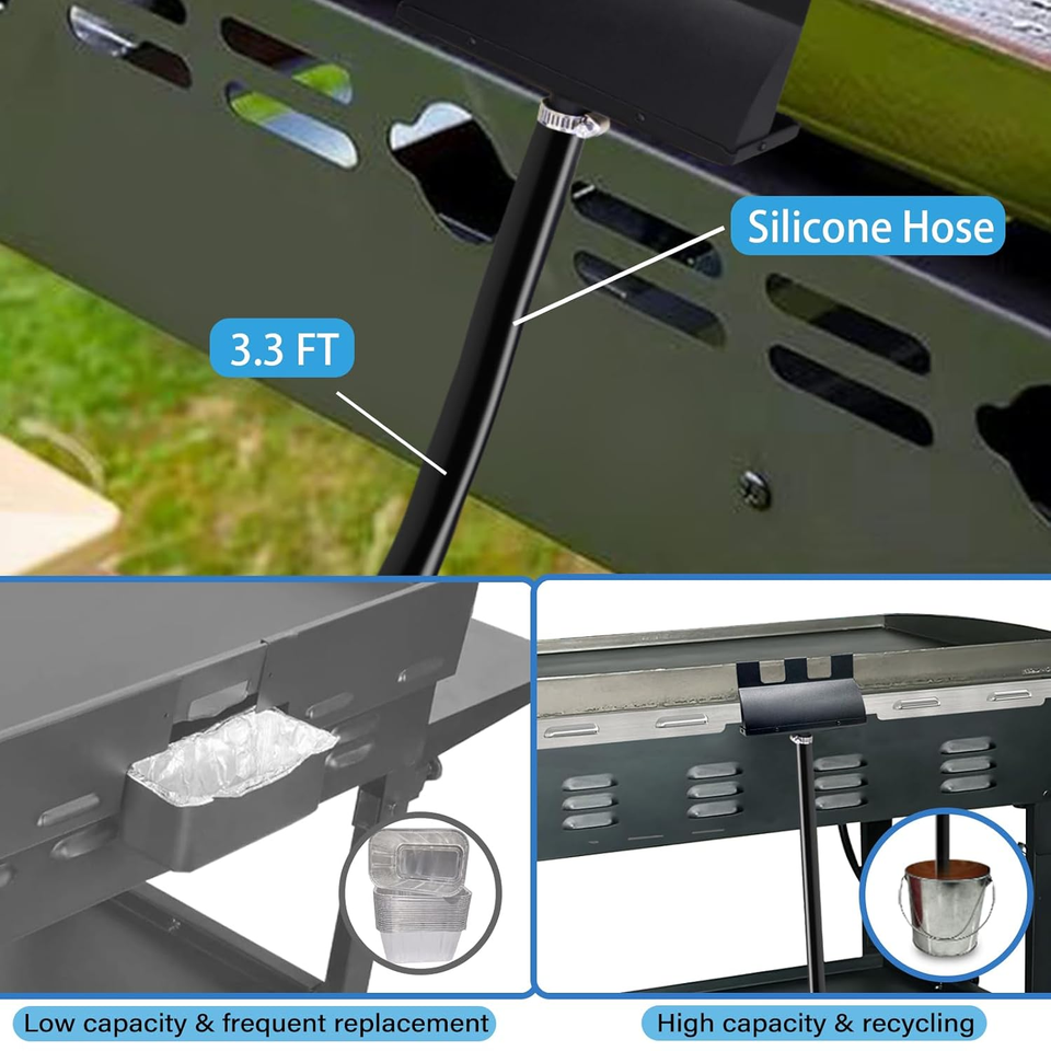 Blackstone Griddle Accessories for Grease Catcher, Hzshark Grease