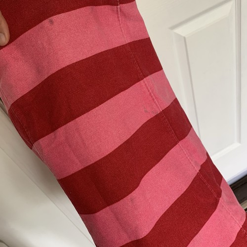 Victoria’s Secret Bag Large Striped Tote Weekender Magnetic Closure Carry All - Picture 7 of 8