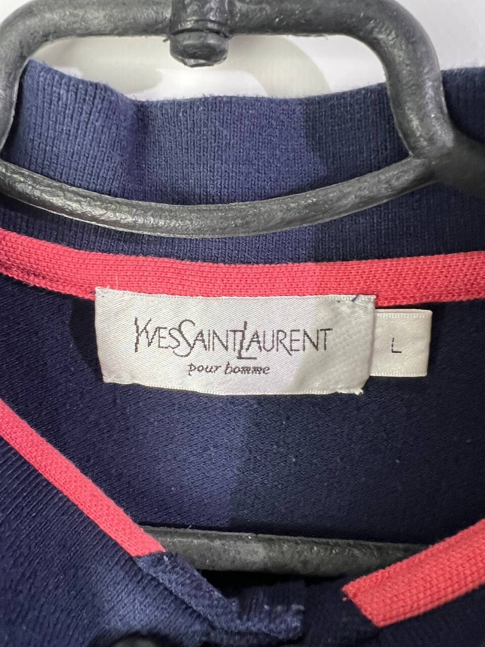 SAINT LAURENT T shirt vintage streetwear Y2K Yves saint lauren a righe