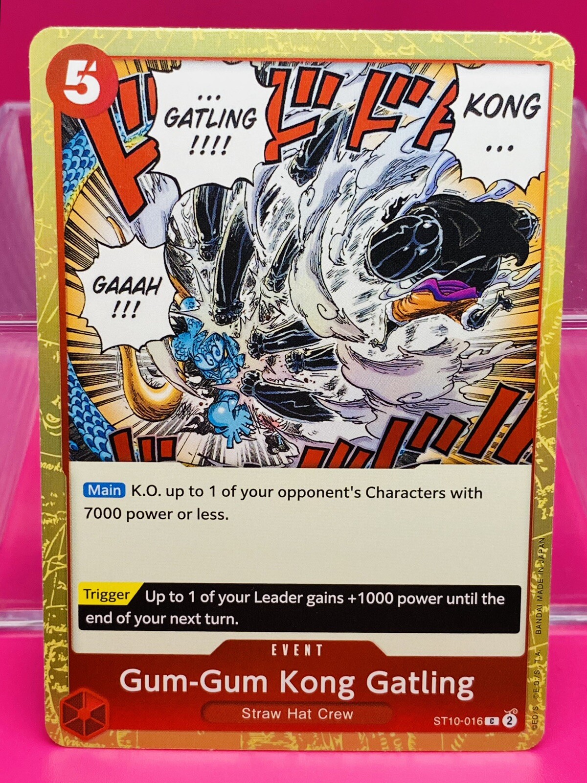 Gum-Gum Kong Gatling ST10-016 | Starter Deck - English | C Foil | One Piece NM