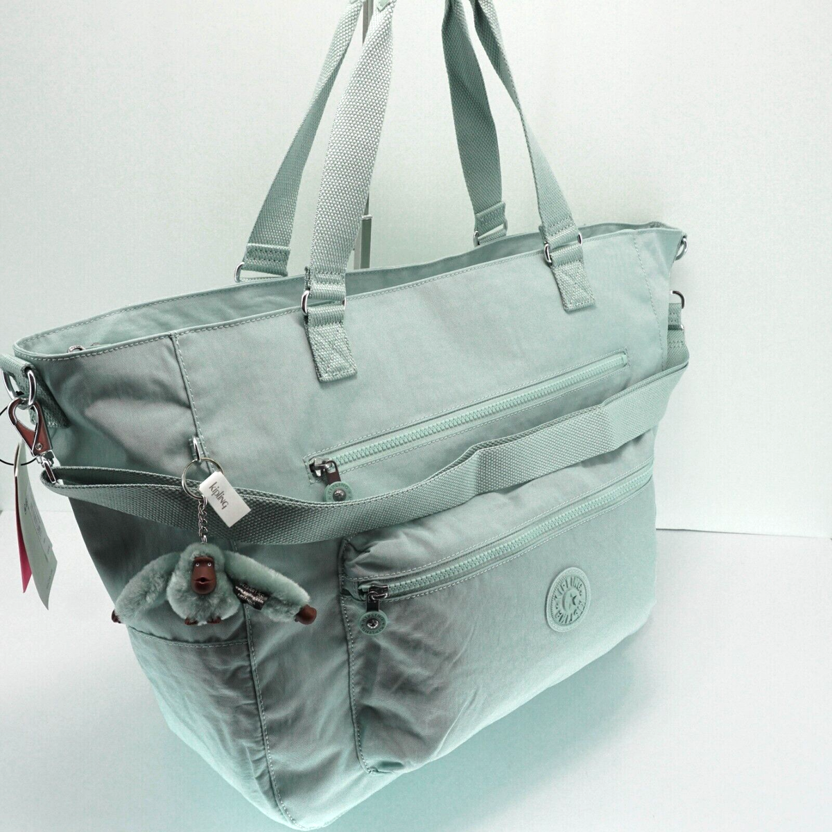 Kipling ISAAC Extra Large Zip Tote Bag SL4830 Polyamide Springtime