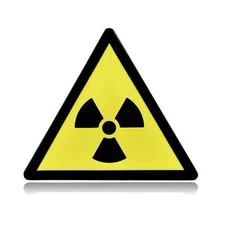 Radiation Warning Sign Enamel Pin