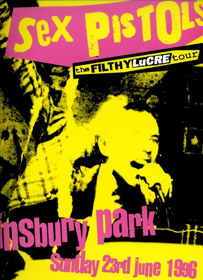 SEX PISTOLS TOUR PROGRAMME FINSBURY PARK 1996 BUZZCOCKS IGGY POP SKUNK ANANSIE - Photo 1/2