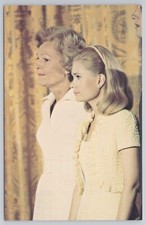 Postcard Pat and Tricia Nixon at Richard's Final Office Speech 1974