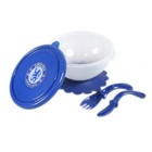 Chelsea Baby Weaning Feeding Bowl & Cutlery Official Licensed