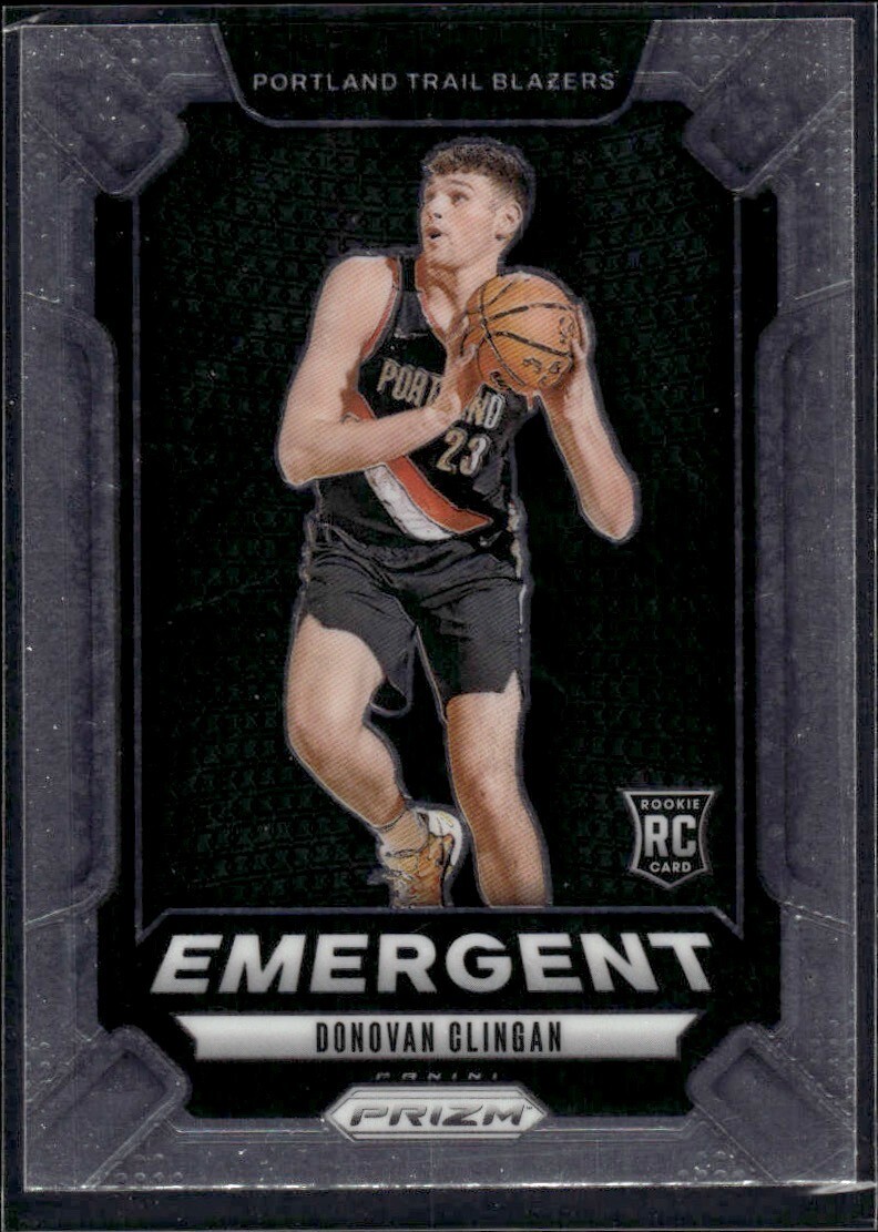 2024-25 Panini Prizm Donovan Clingan EMERGENT RC ROOKIE CARD #13 Blazers