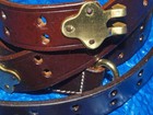 FATIGUED/CONDITIONED M1907 U.S. style leather slings,  black or brass fittings — photo 2
