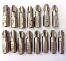 Bosch PSD 2-2 Phillips Square Drive Insert Bit 1" Long 9916180 USA 15PCS
