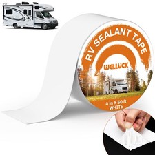 Rv Roof Tape Sealant Roofing Tape 4 Inch X 50 Foot Natural White Rv Tape For...